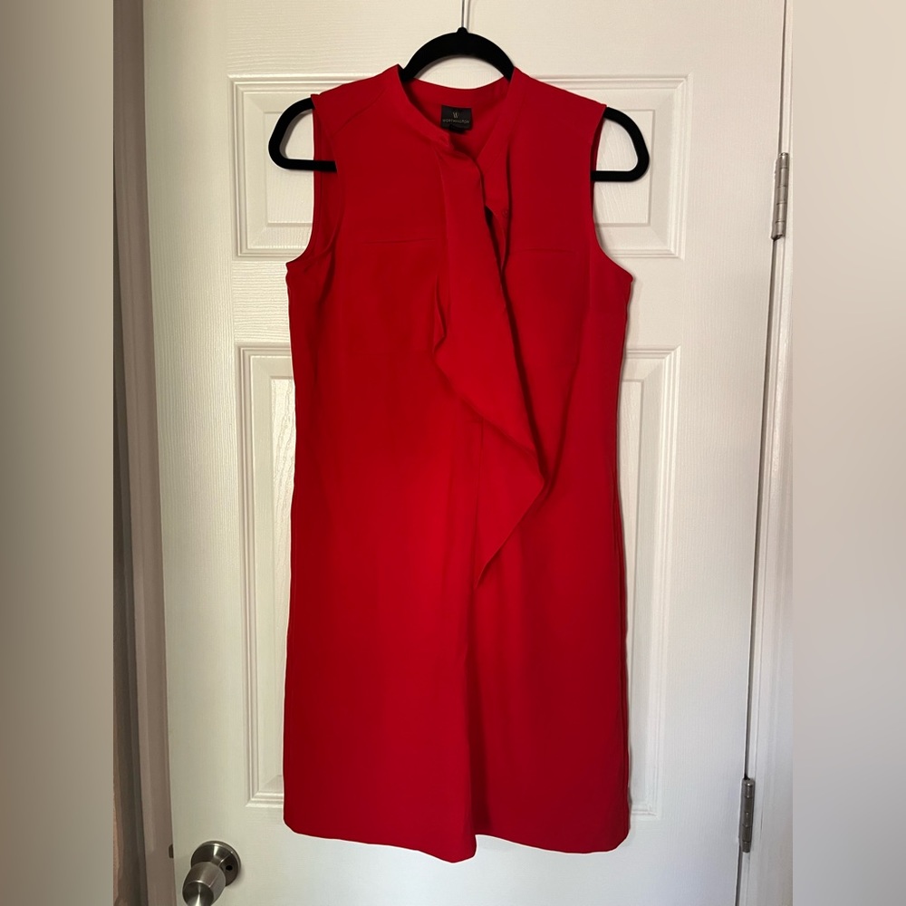 Red Worthington dress with slip for work,church, etc.